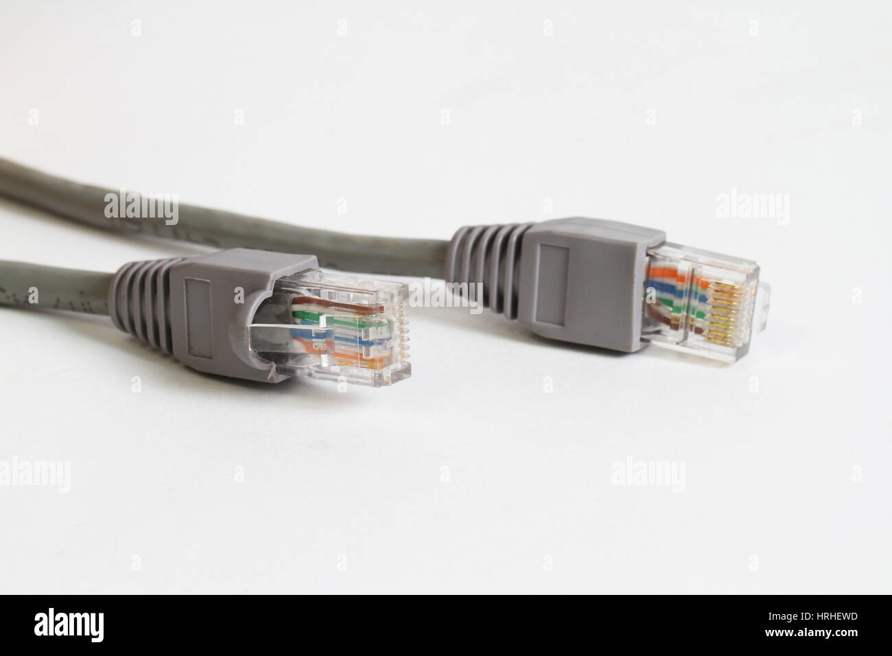 Câbles Ethernet Banque D'Images