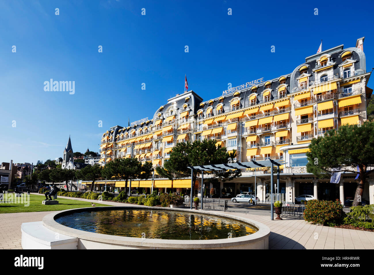 Palace Hotel, Montreux, Vaud, Suisse Banque D'Images