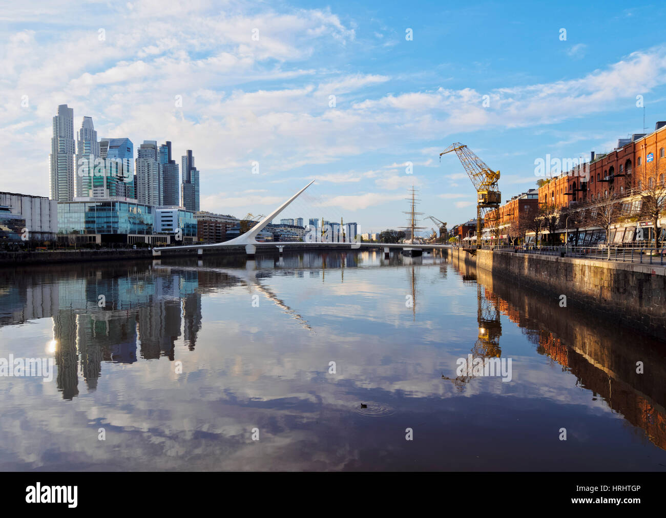 Vue de Puerto Madero, Buenos Aires, la province de Buenos Aires, Argentine Banque D'Images