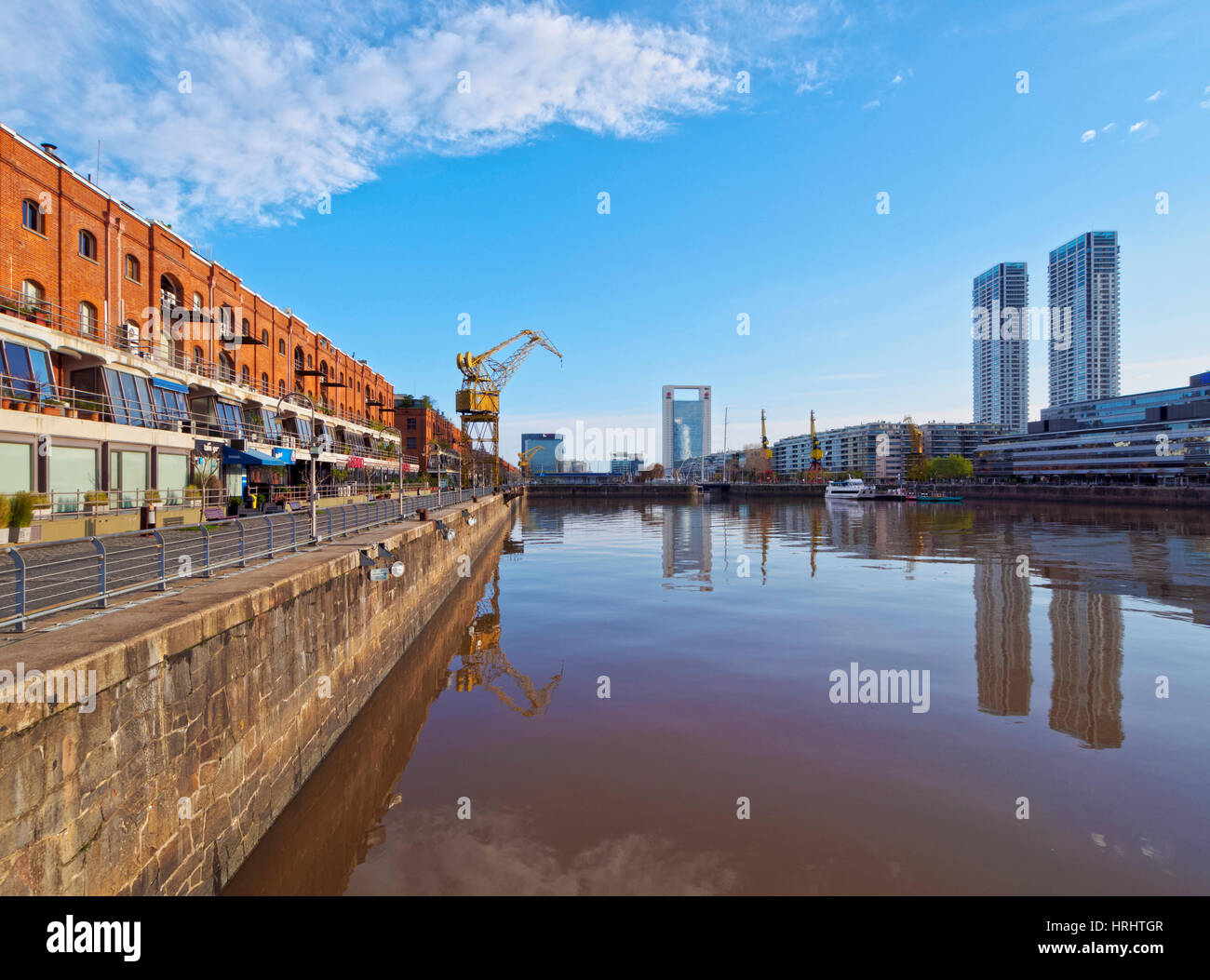 Vue de Puerto Madero, Buenos Aires, la province de Buenos Aires, Argentine Banque D'Images