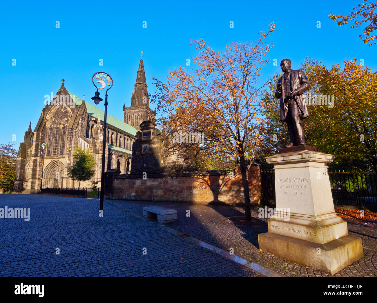 Vue de la la cathédrale saint Mungo, Glasgow, Ecosse, Royaume-Uni Banque D'Images