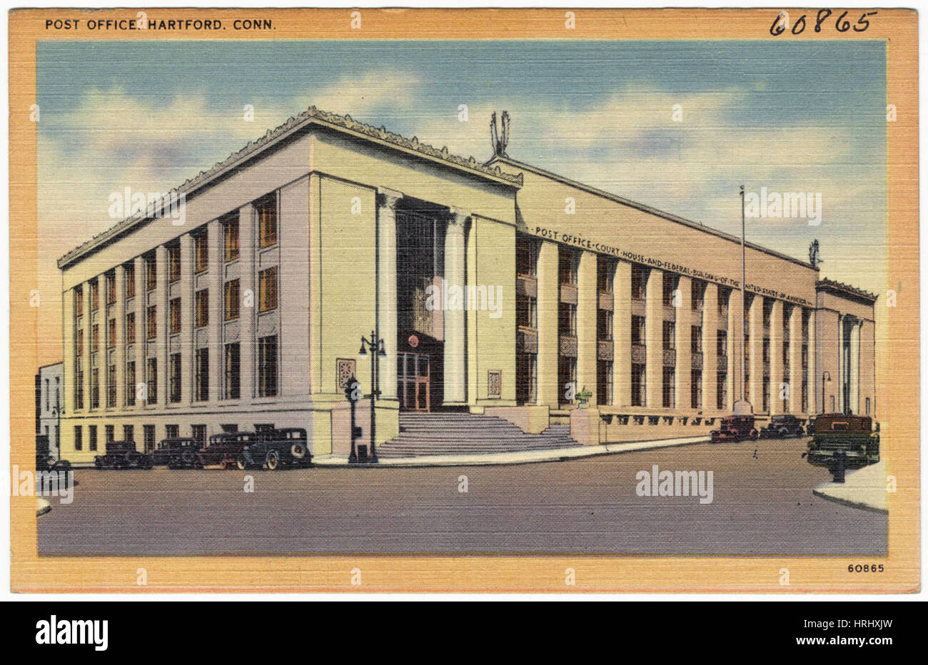 New York - Bureau de poste, Hartford, Conn. Banque D'Images