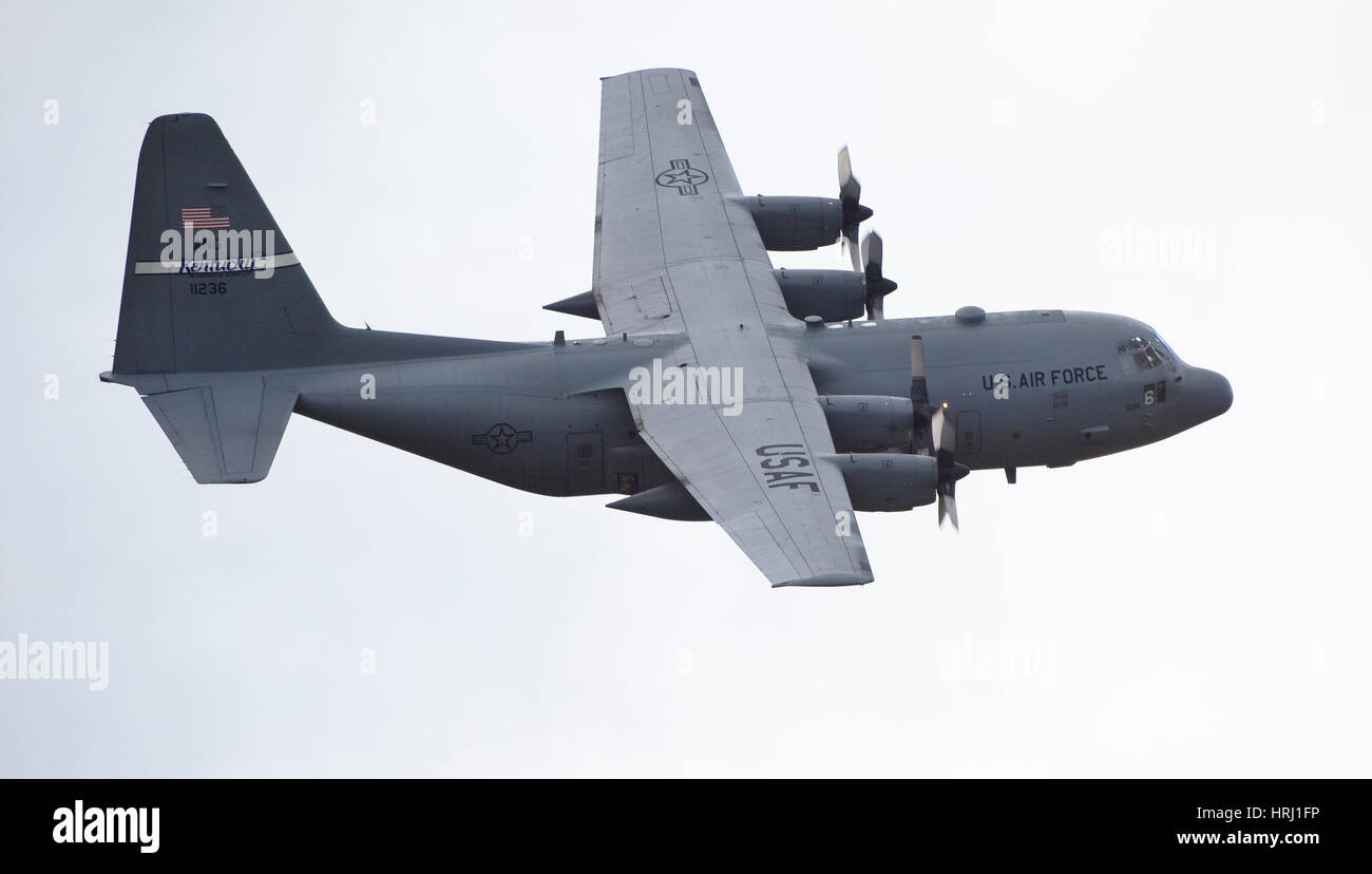 Un avion cargo C-130 Hercules Banque D'Images