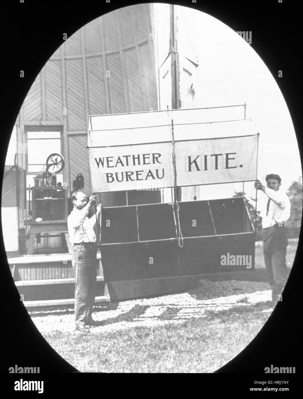 Bureau Météo Kite, 1910 Banque D'Images