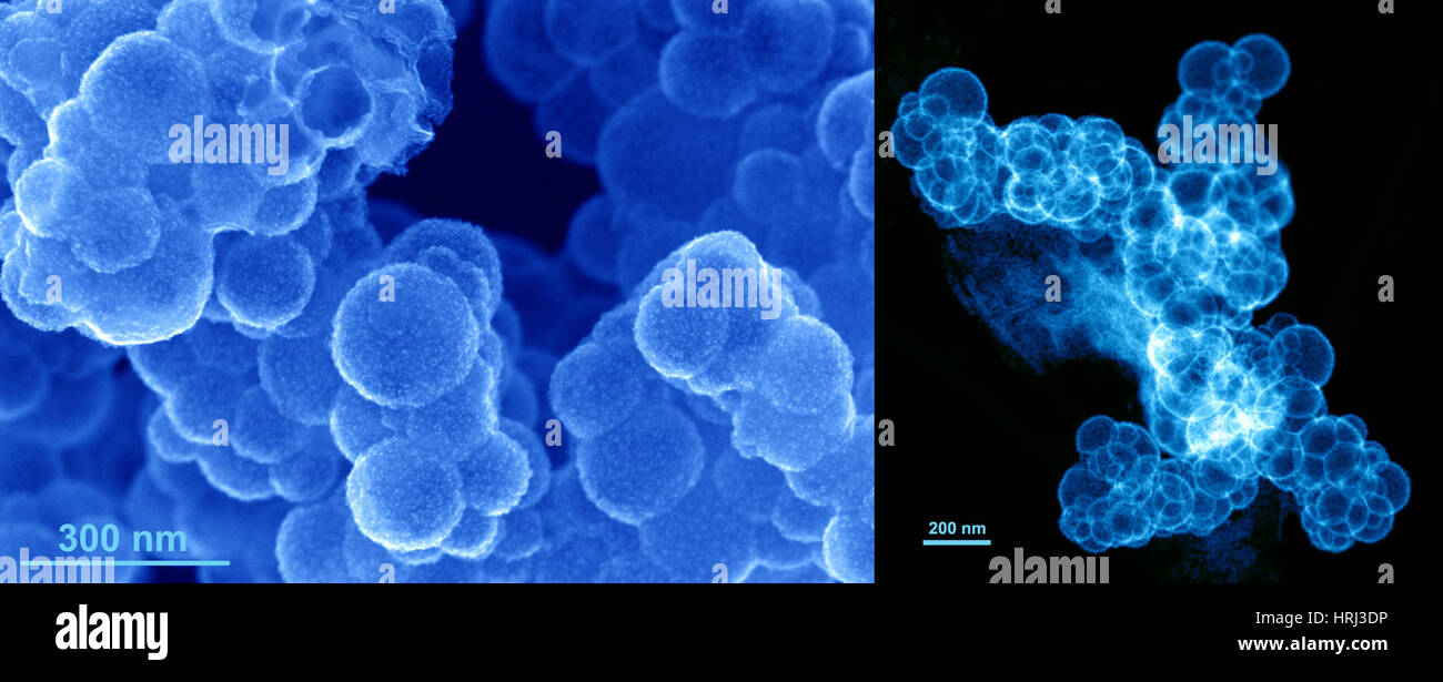 Platinum nanocages creux Banque D'Images