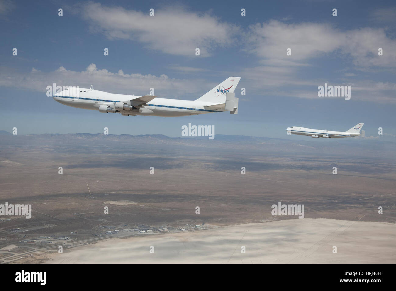 Deux Boeing 747 de la NASA Banque D'Images