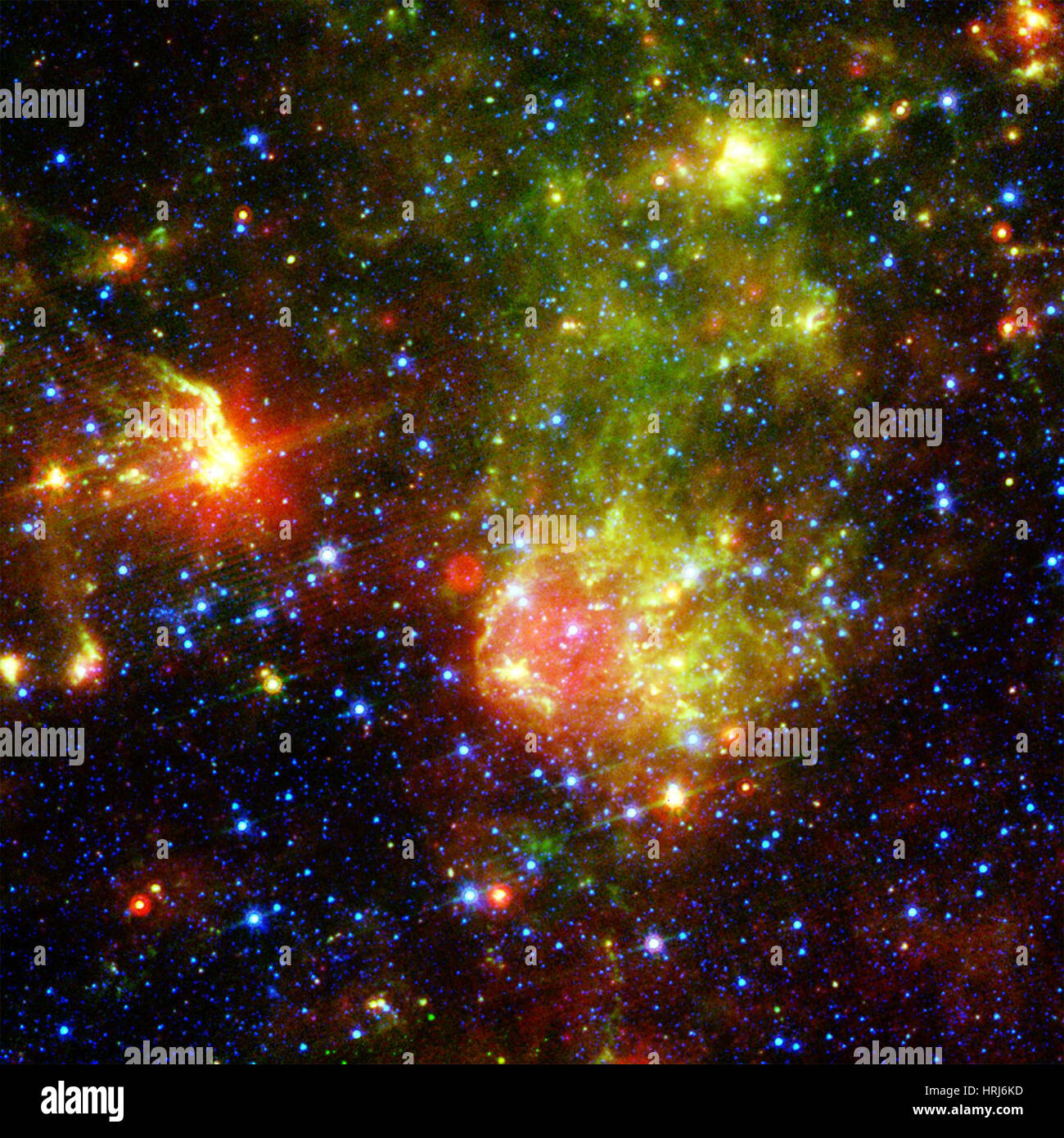 Dusty Supernova, mort d'une étoile massive Banque D'Images