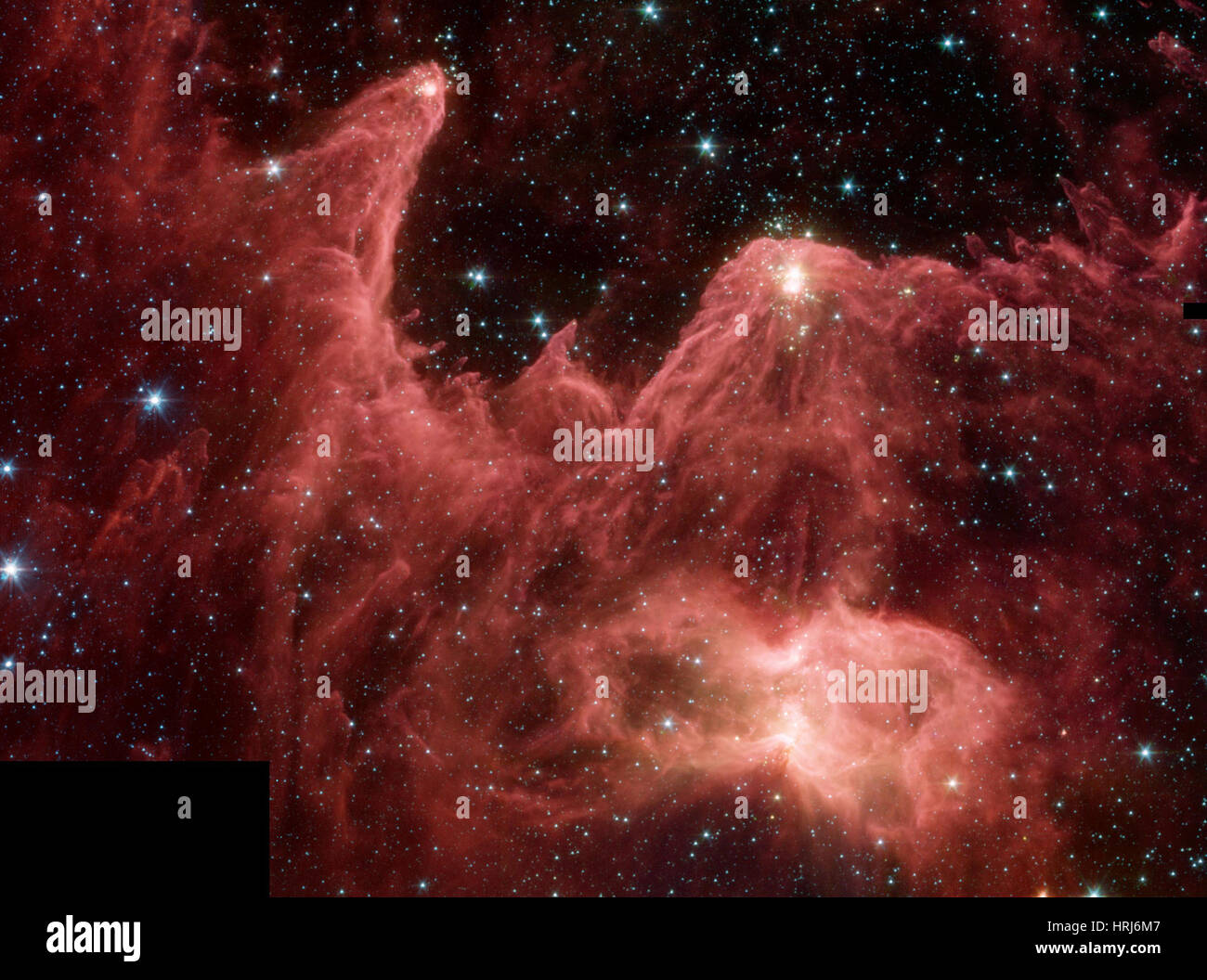 M16, NGC 6611, Nébuleuse de l'Aigle, piliers de la création Banque D'Images