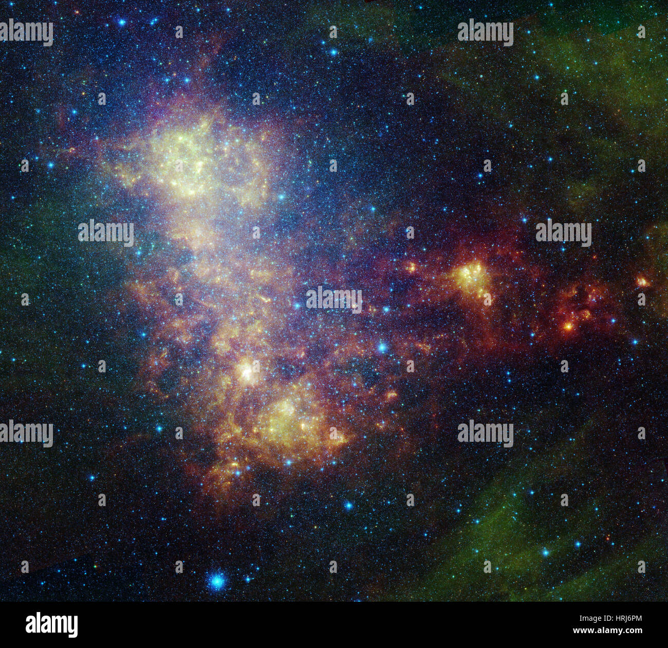 NGC 292, Petit Nuage de Magellan, galaxie naine irrégulière, SMC Banque D'Images