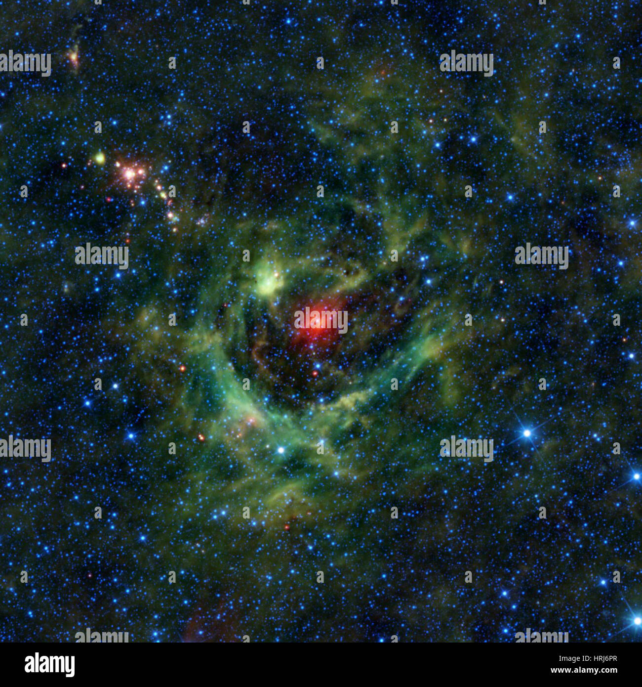 LBN 149.02-00.13, SH2-205, une pépinière stellaire Banque D'Images