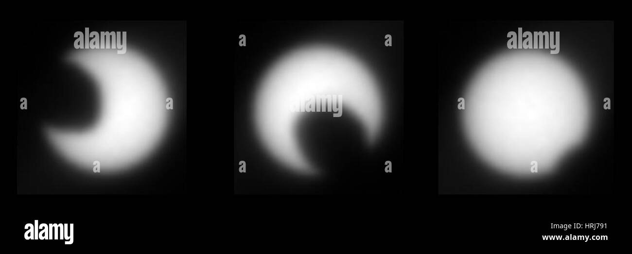 Étapes, Martian Eclipses de Lune Soleil Banque D'Images