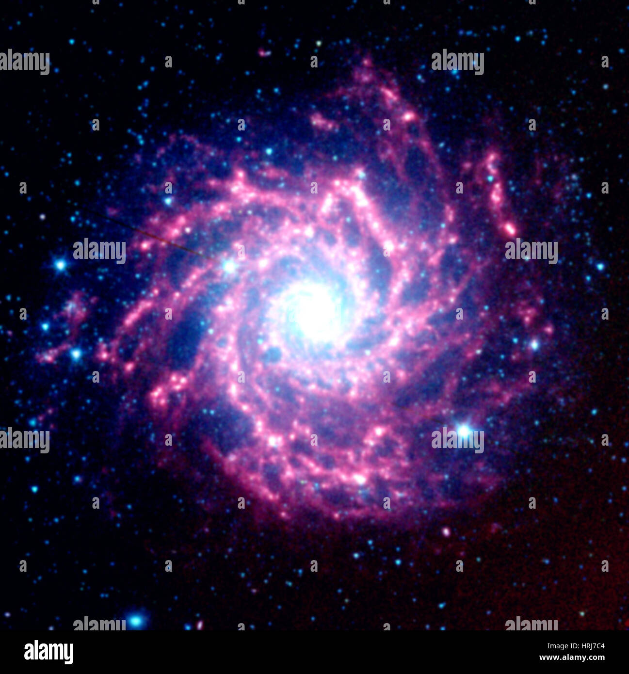 Messier 74, M74, galaxie spirale NGC 628, Banque D'Images