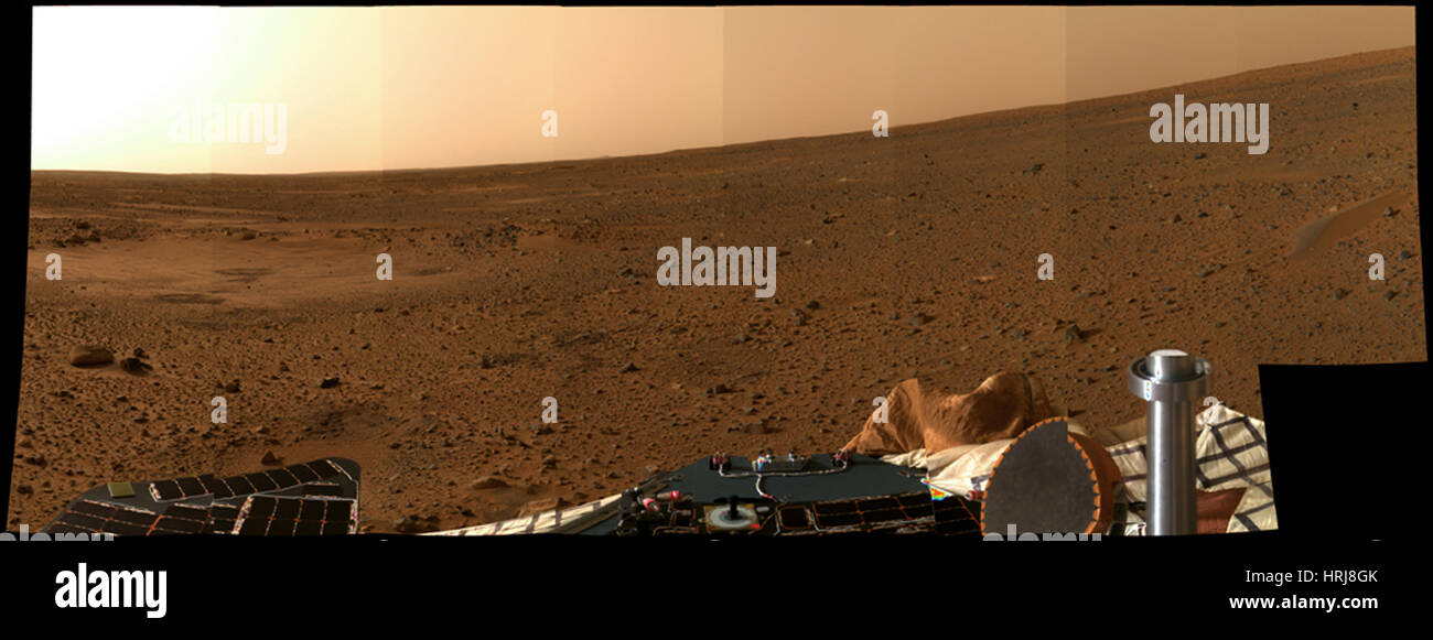 La mission Mars Exploration Rover Spirit, surface de Mars Banque D'Images