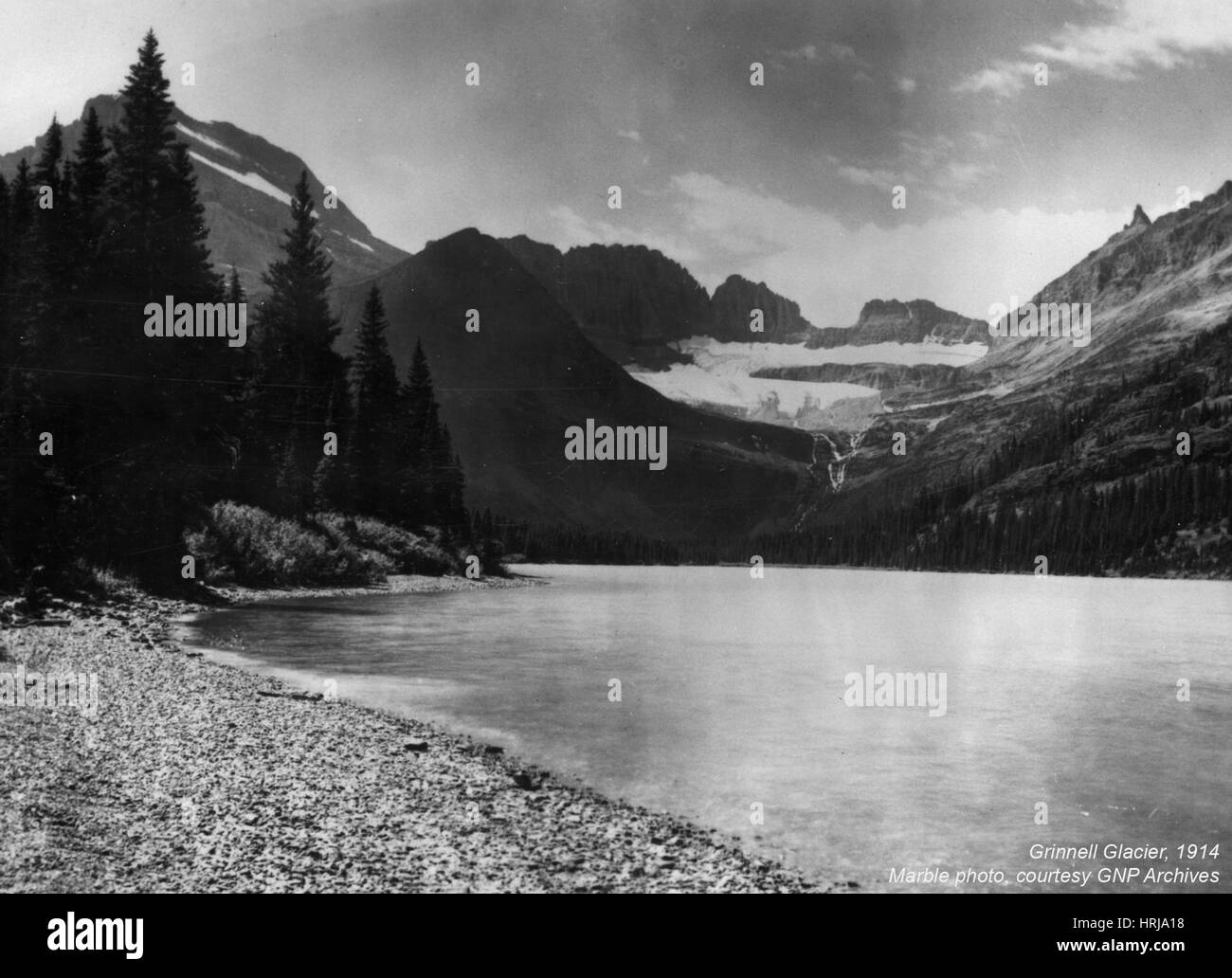 Glacier de Grinnell, lac Josephine, 1914 Banque D'Images