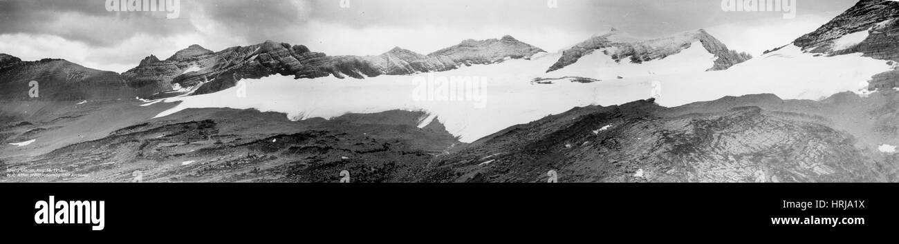 Sperry Glacier, Glacier NP, 1913 Banque D'Images