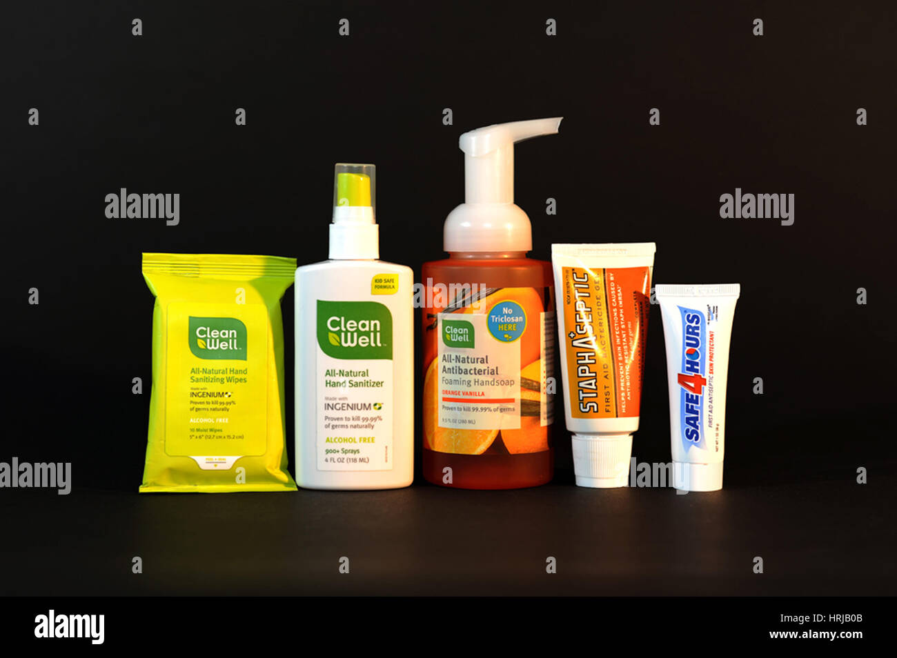 Désinfectants pour les mains Banque D'Images