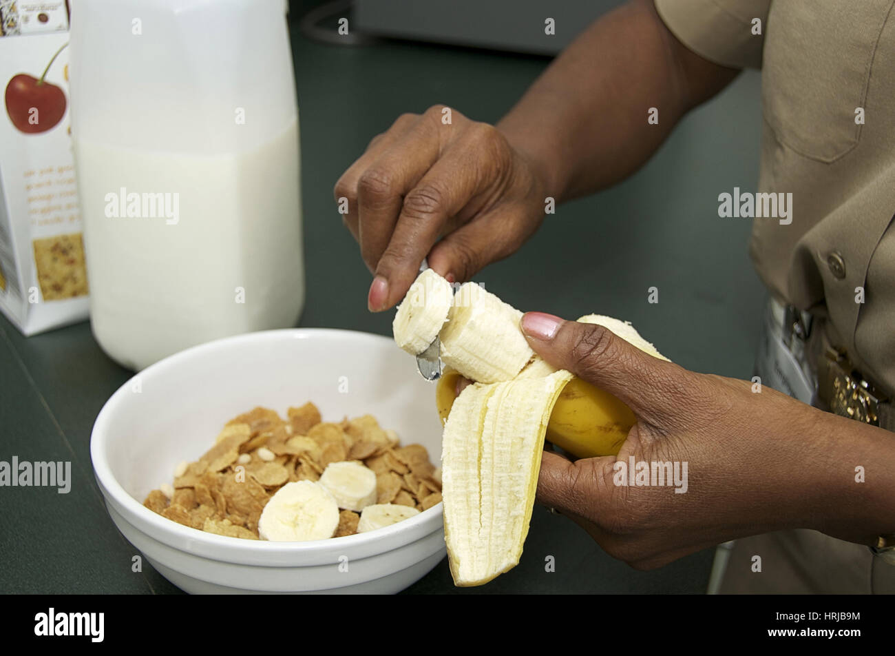 Notions de nutrition des enfants contre l'obésité Banque D'Images