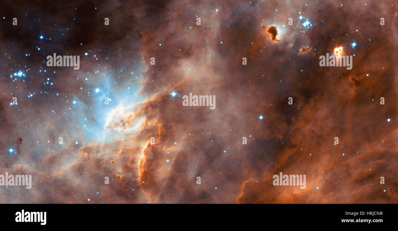 La formation des étoiles dans le LMC Banque D'Images