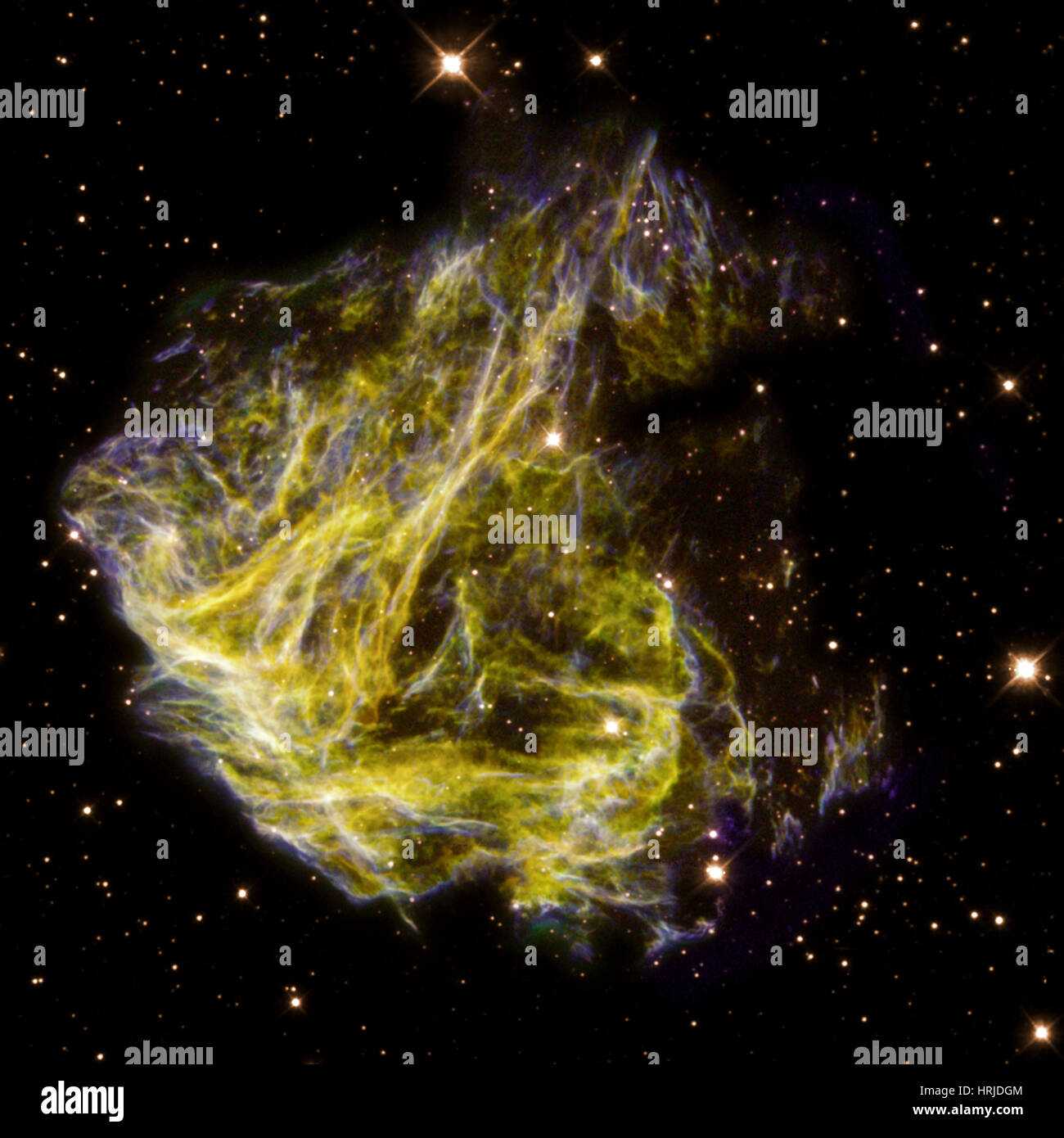 N49, explosion de supernova dans le LMC, Optique Banque D'Images
