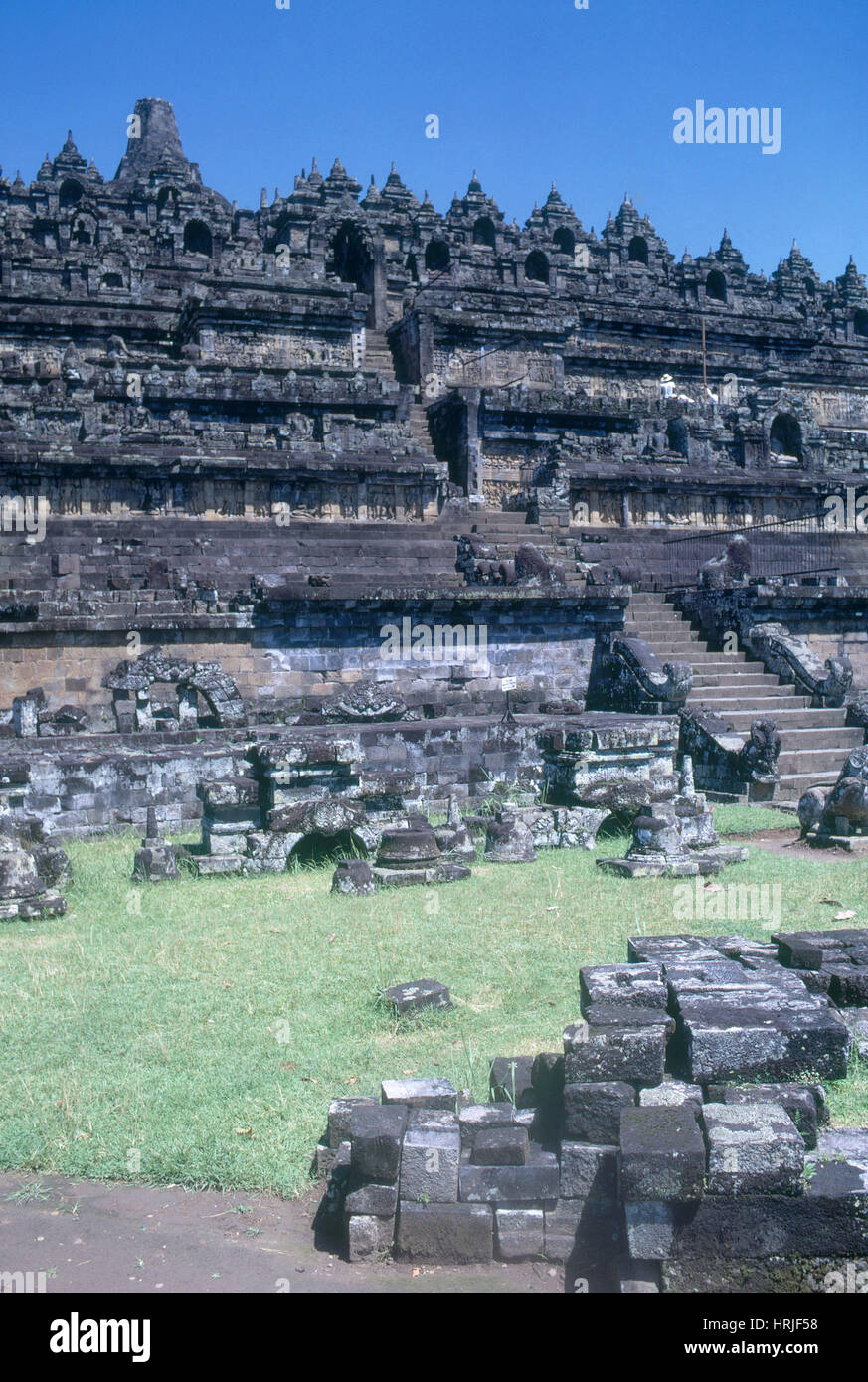 Borobudar antique Temple Banque D'Images