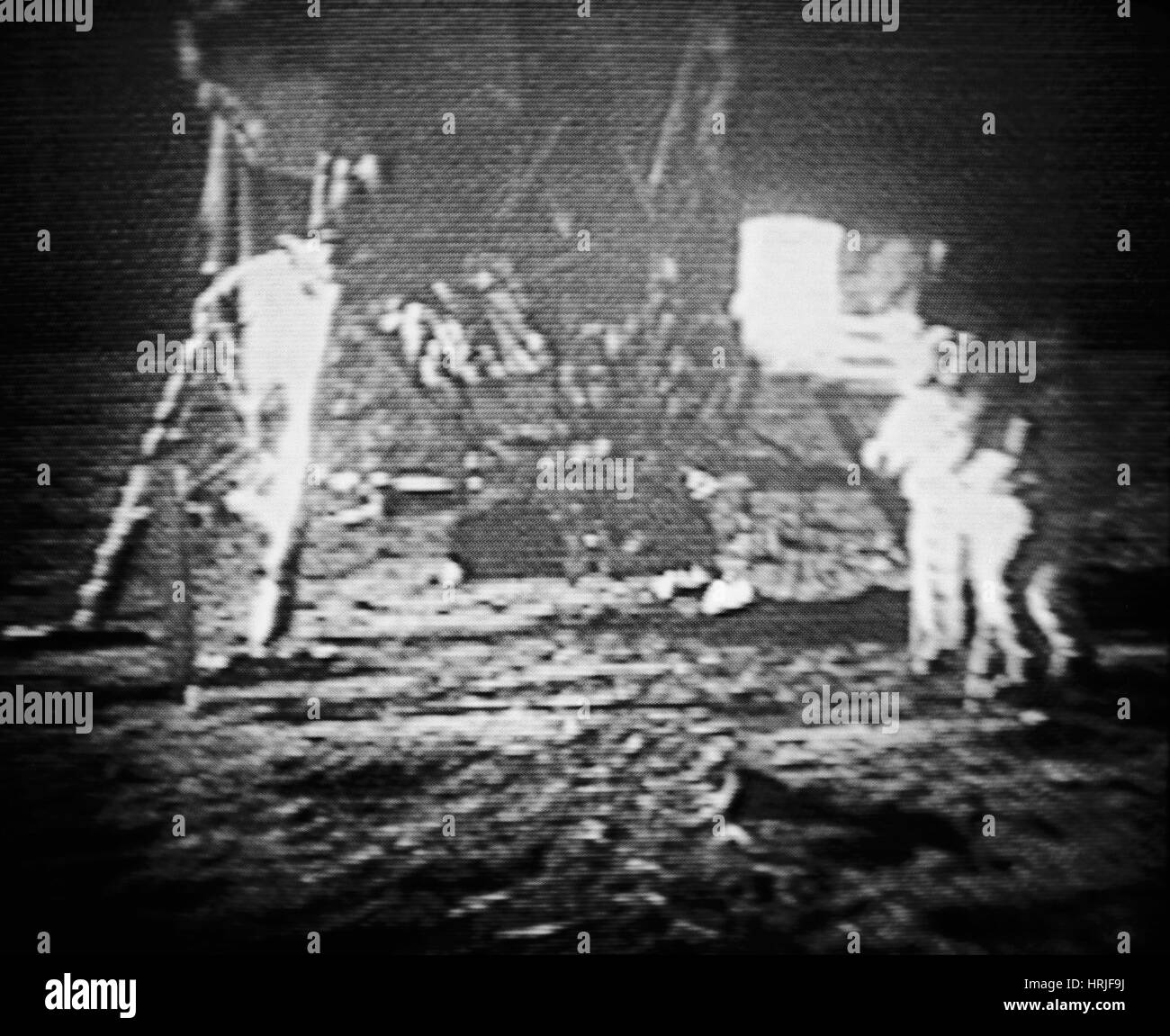 Apollo 11 Lune télédiffusion, 1969 Banque D'Images