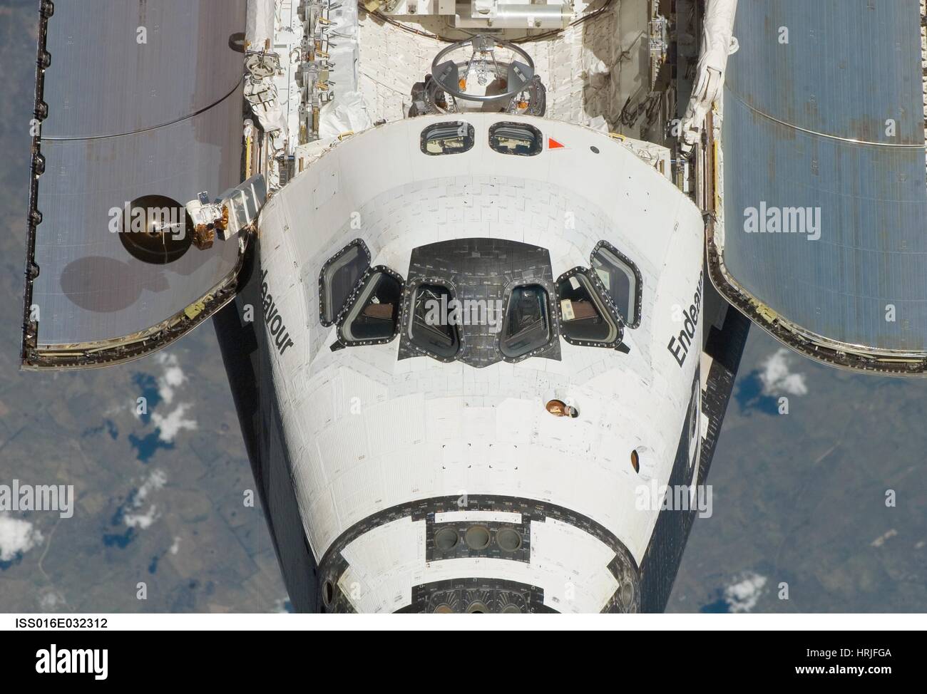 La navette spatiale Endeavour, cabines de l'équipage, STS-123 Banque D'Images