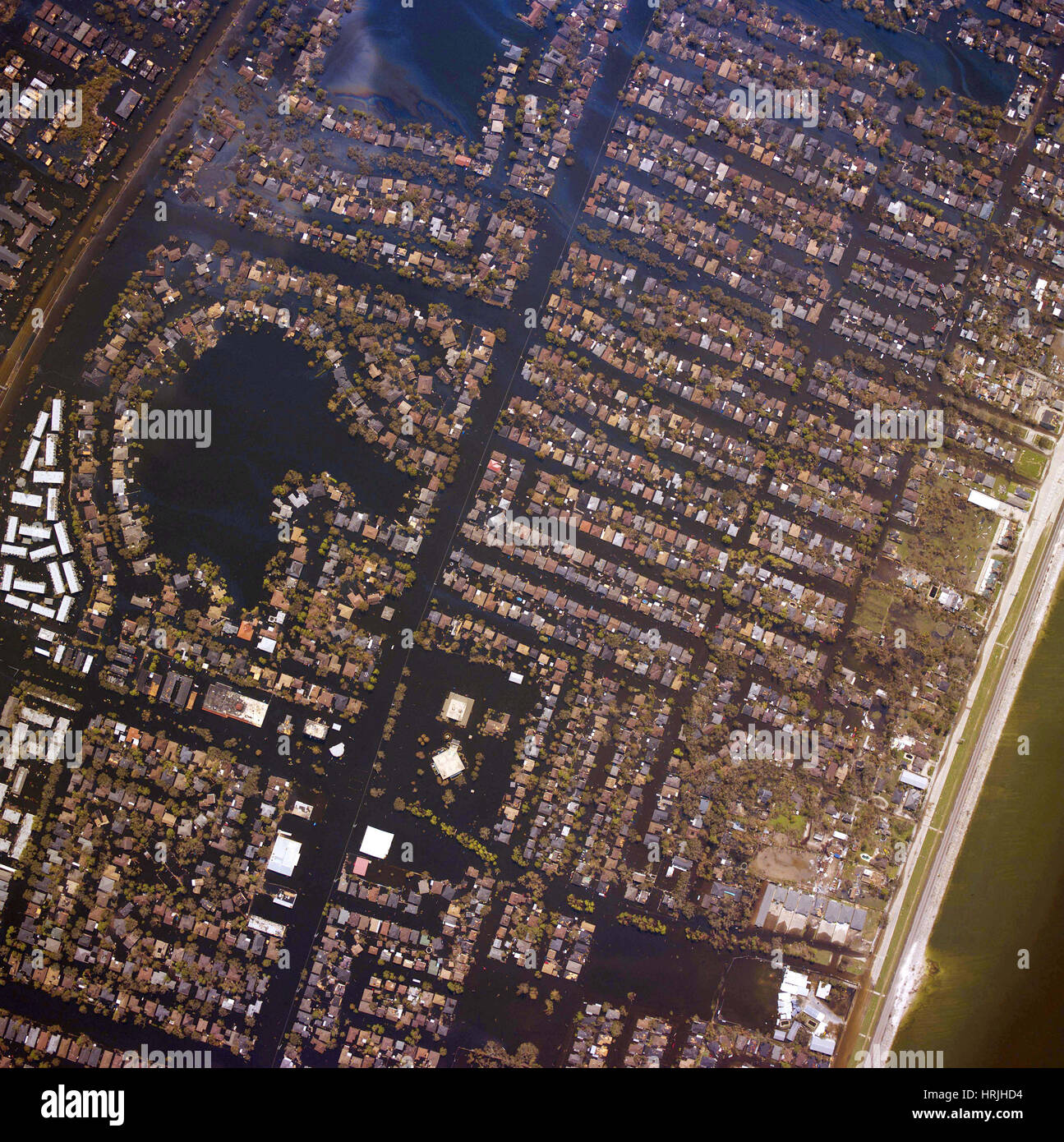 Les dommages de l'ouragan Katrina, La Nouvelle-Orléans, LA Banque D'Images
