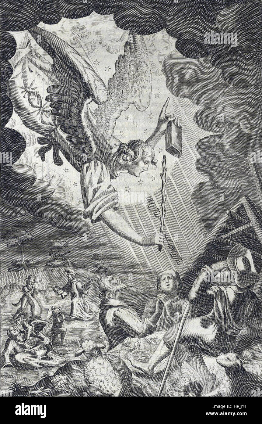 Ange, Messager céleste et soldat Banque D'Images