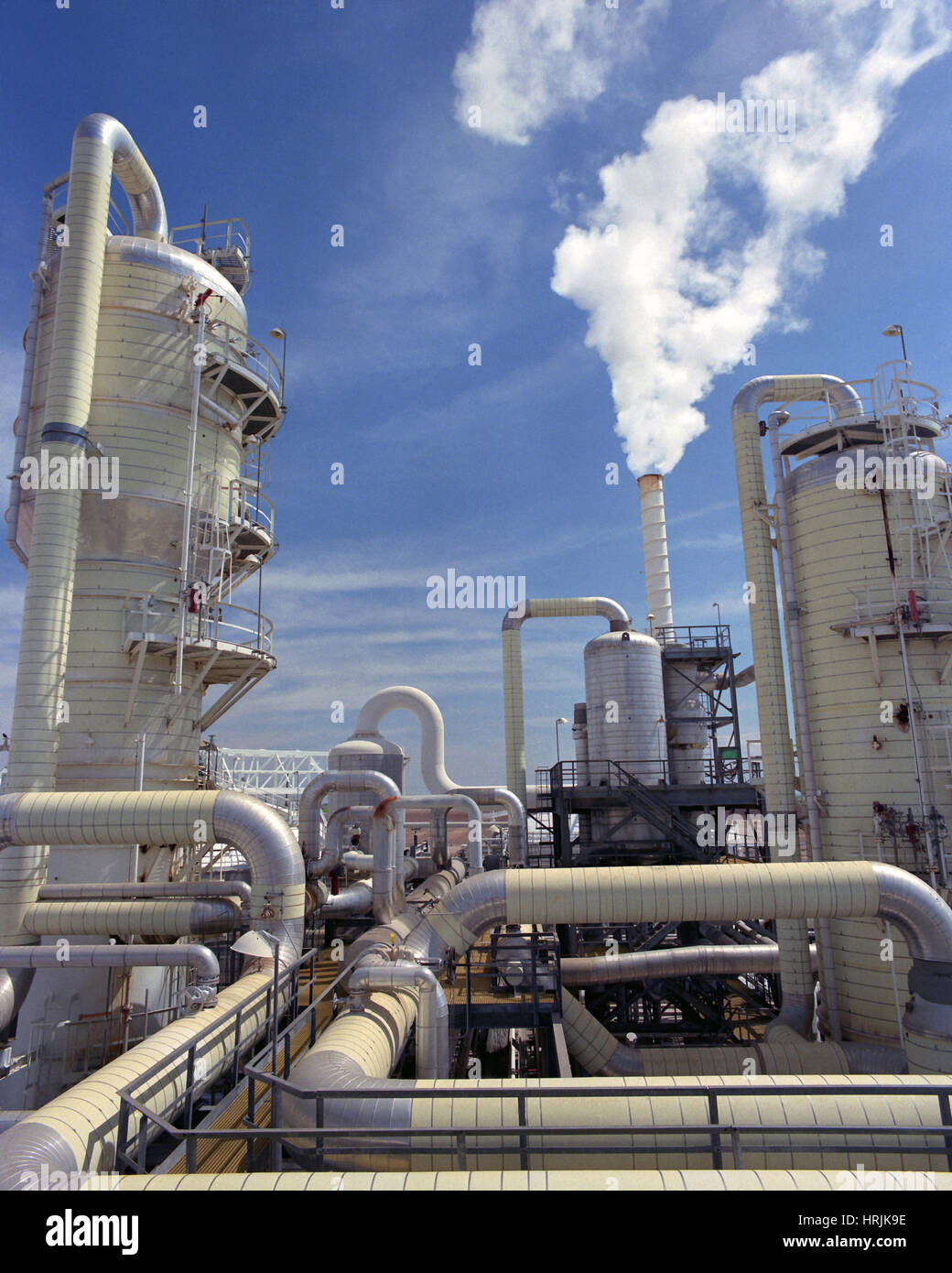 Centrale géothermique Banque D'Images