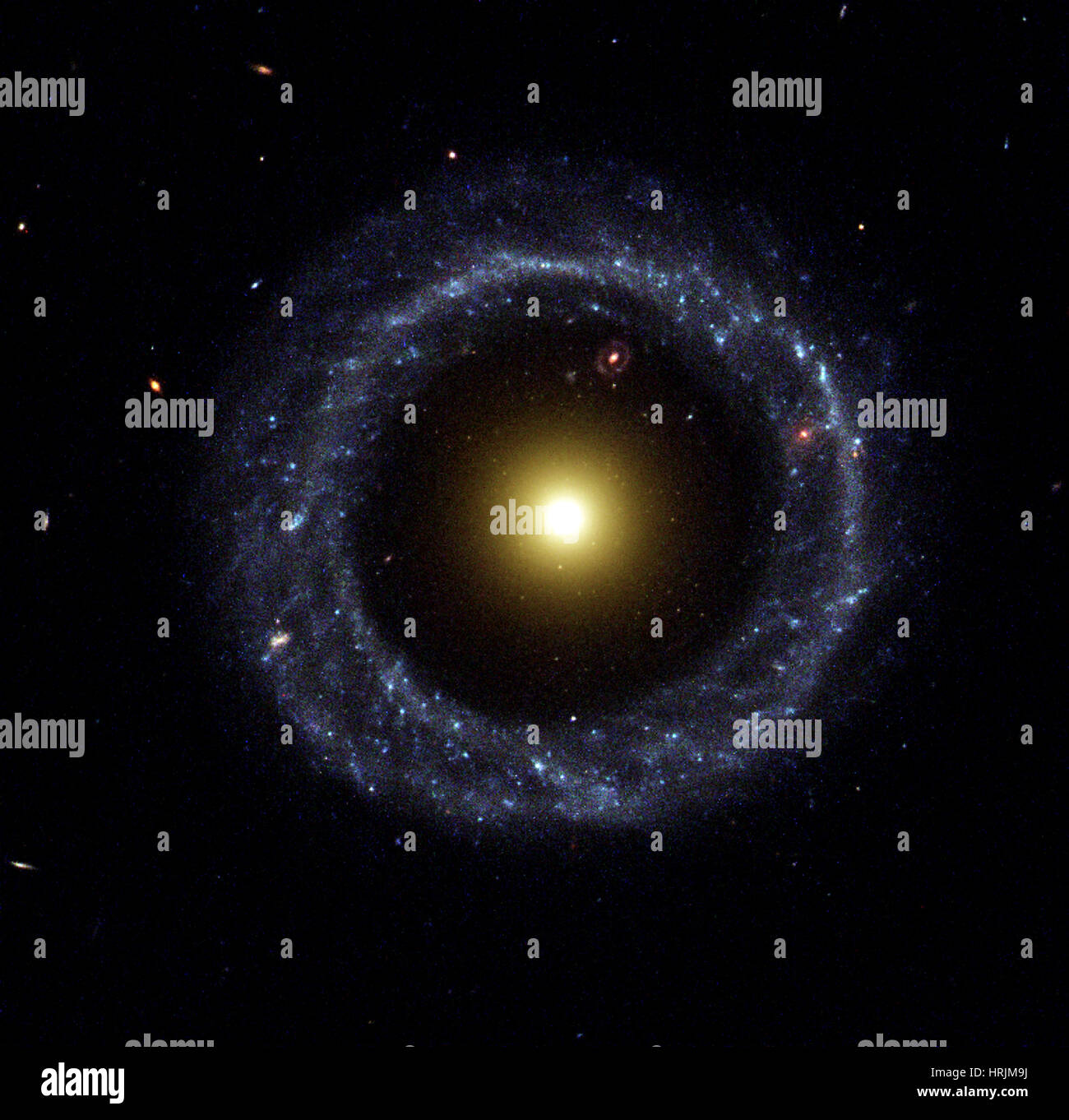 L'objet de Hoag, galaxie à anneau Banque D'Images