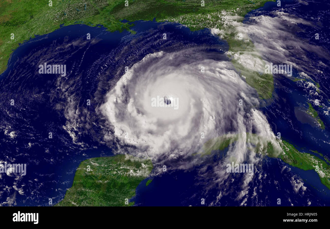 L'ouragan Rita, va droit, 2005 Banque D'Images