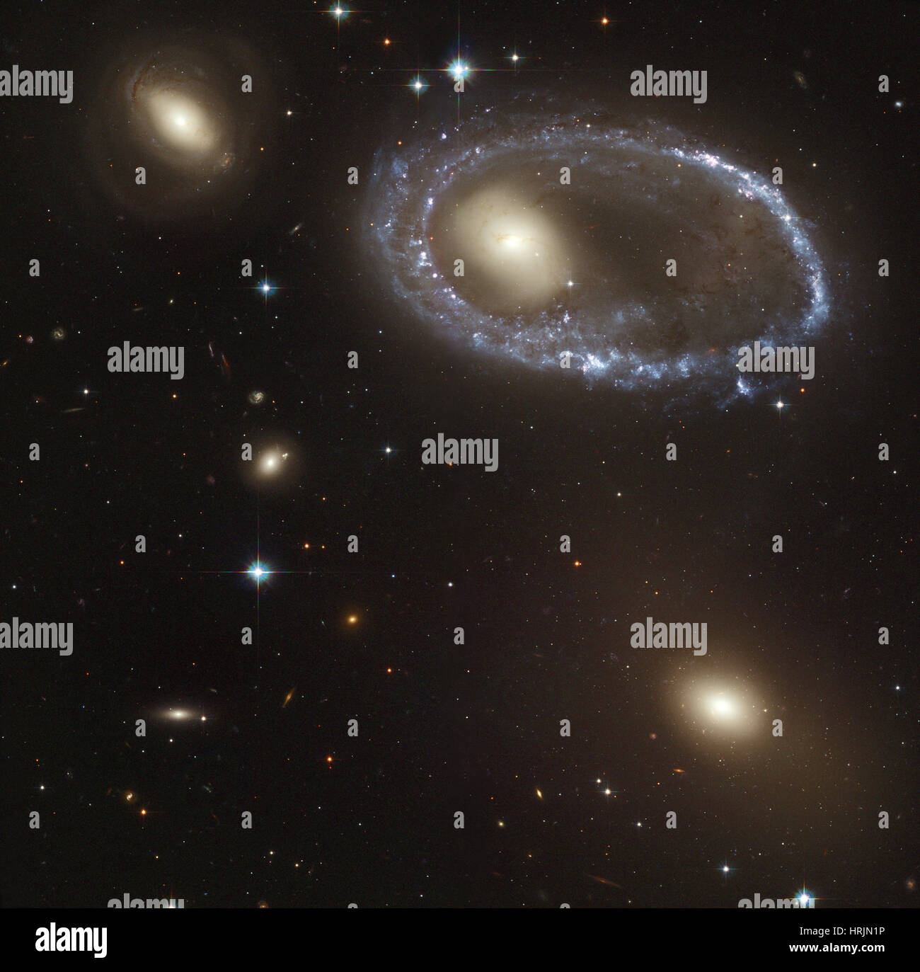 Le sud de l'Ellipse, AM 0644-741, galaxie à anneau Banque D'Images
