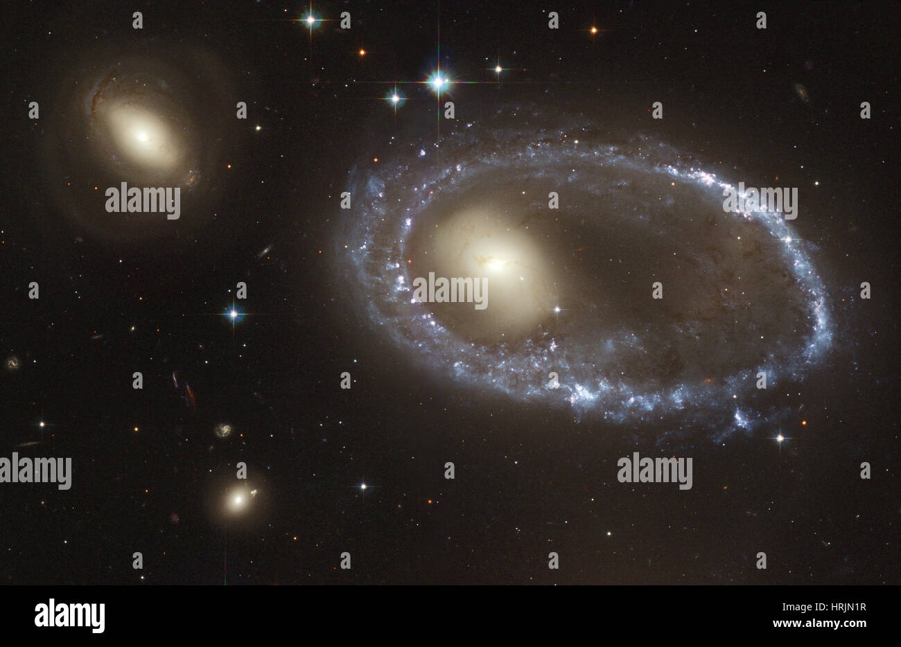 Le sud de l'Ellipse, AM 0644-741, galaxie à anneau Banque D'Images