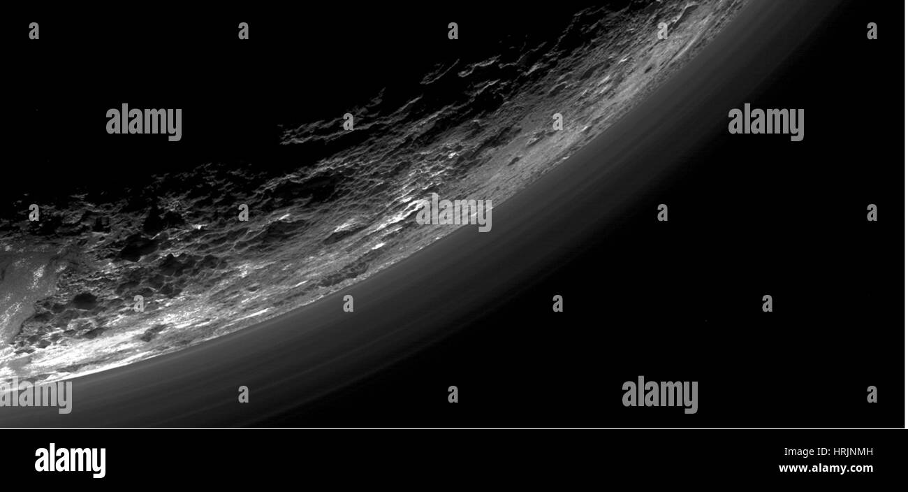 La surface de Pluton Diversité culturelle Banque D'Images