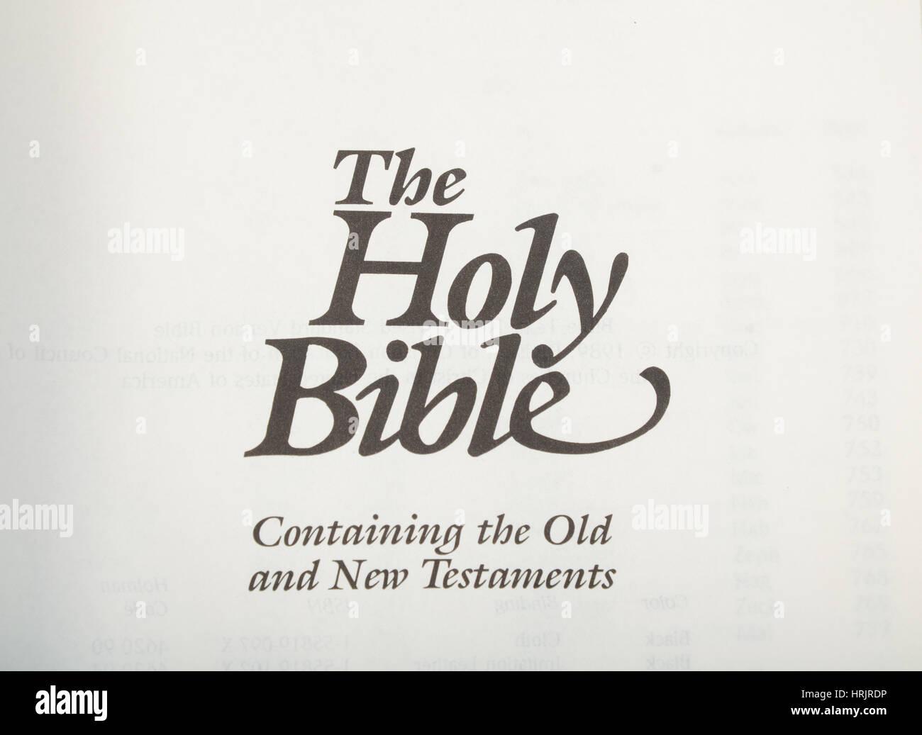 La Sainte Bible Banque D'Images