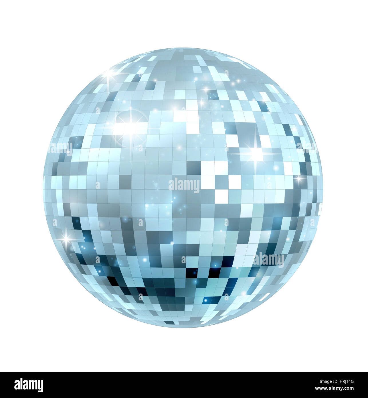 Une boule disco glitter décoration discothèque Banque D'Images