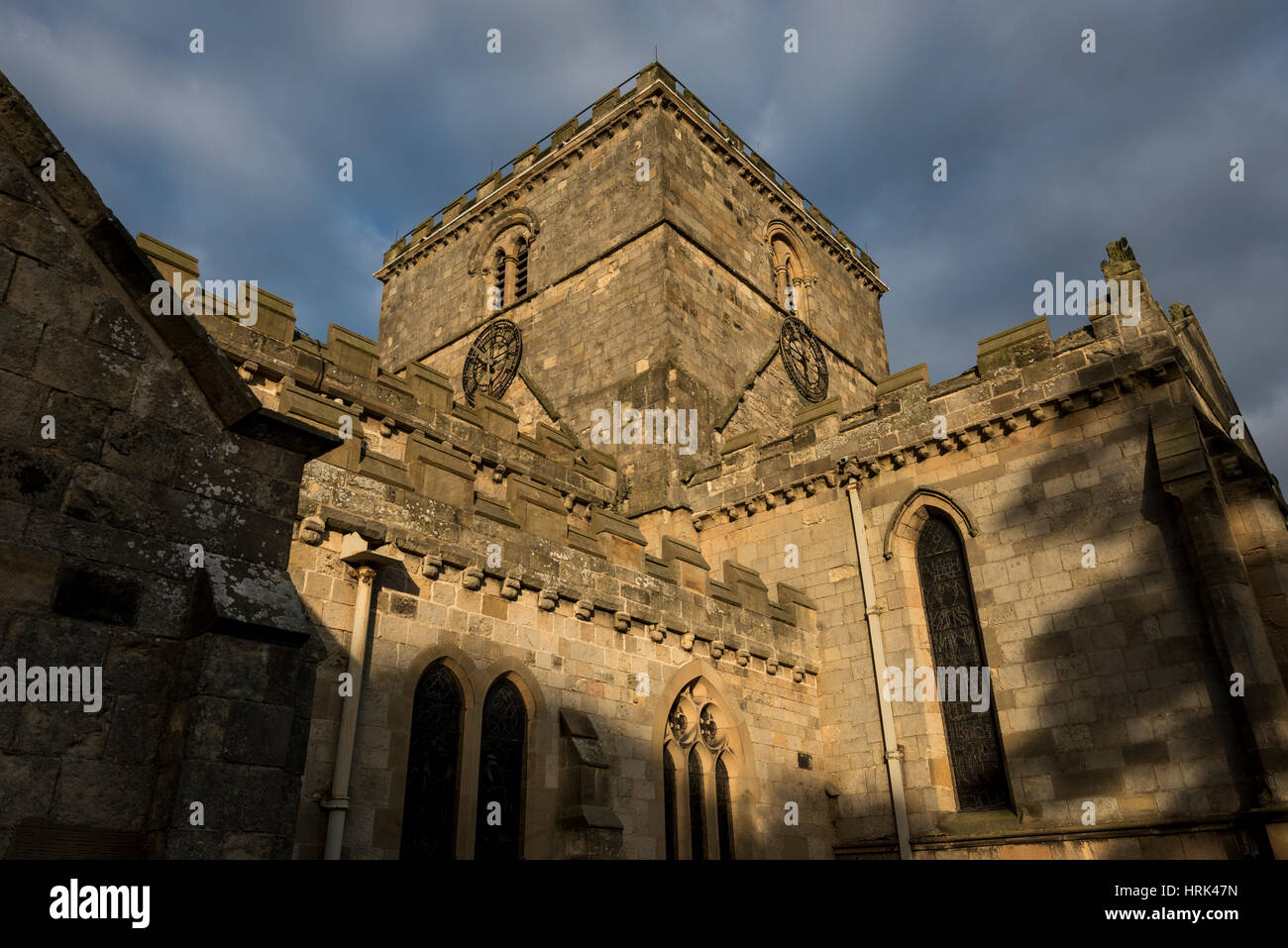 L'église St Oswald, Filey. Une belle église historique, sur la côte du nord-est de l'Angleterre. Banque D'Images