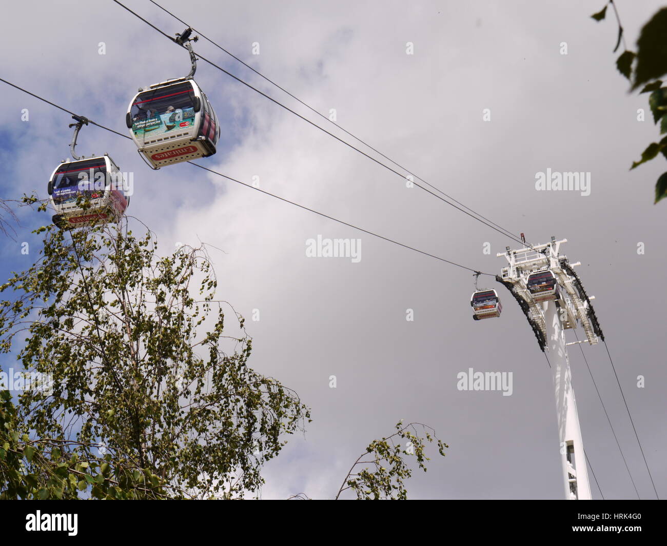 Le Téléphérique Emirates Airline Banque D'Images
