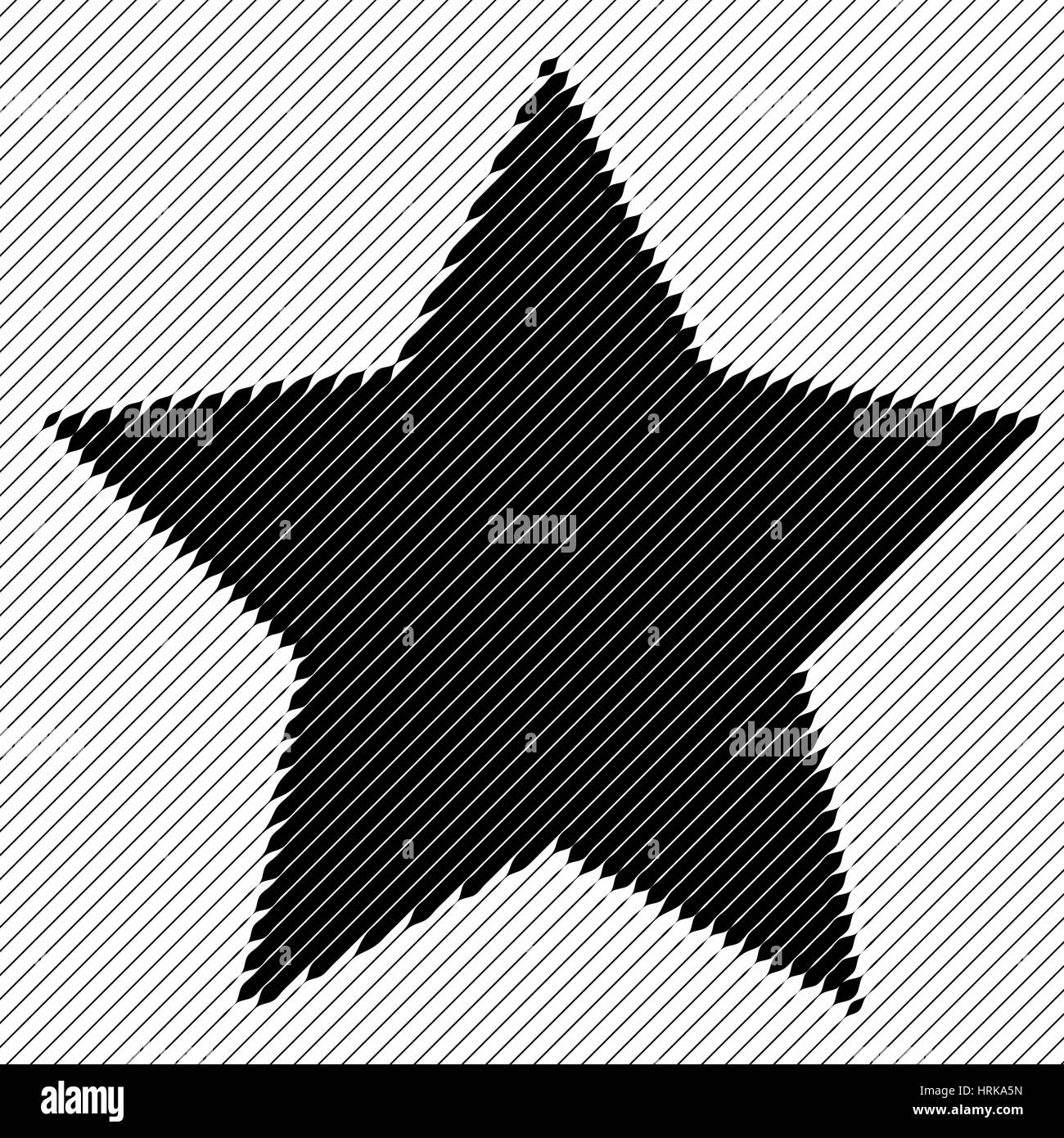 Résumé toile rayée star Illustration de Vecteur