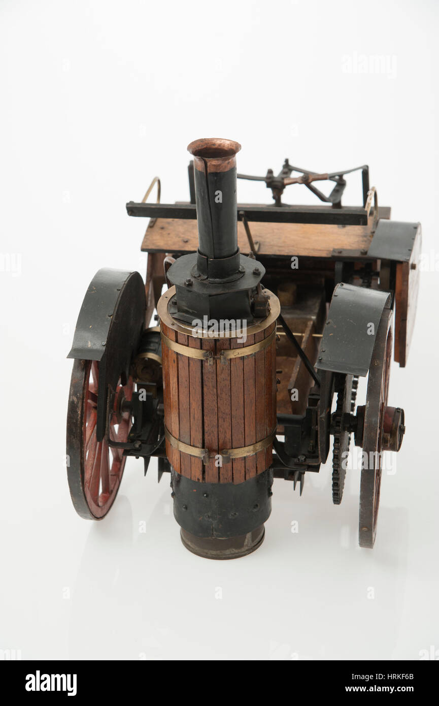 Modèle réduit de voiture à vapeur Chevalier 1868 Banque D'Images