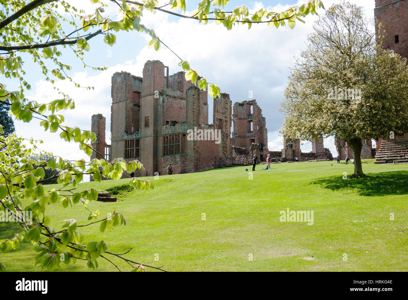 Le château de Kenilworth Kenilworth, Warwickshire, Angleterre, Royaume-Uni. Banque D'Images