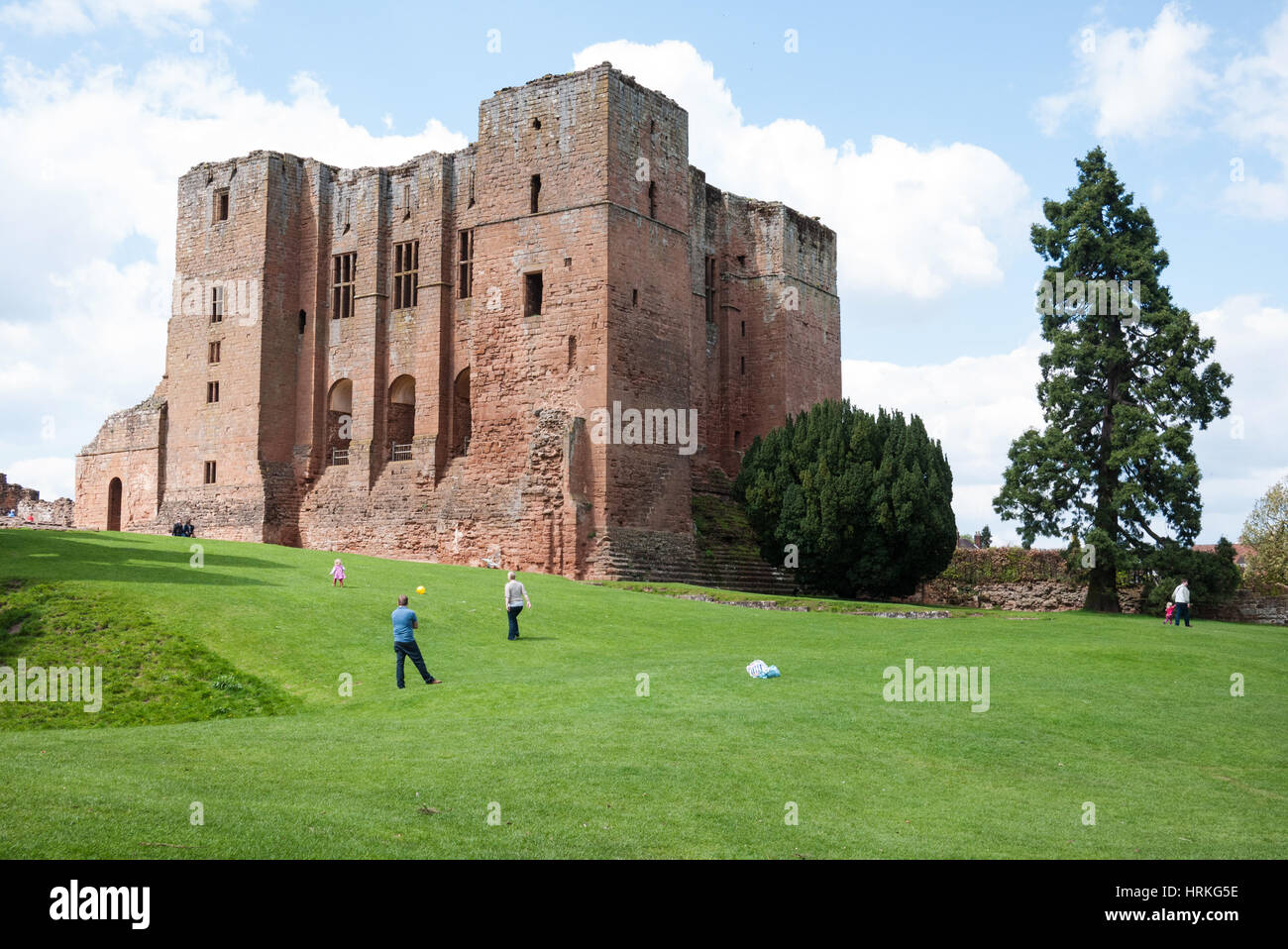 Le château de Kenilworth Kenilworth, Warwickshire, Angleterre, Royaume-Uni. Banque D'Images