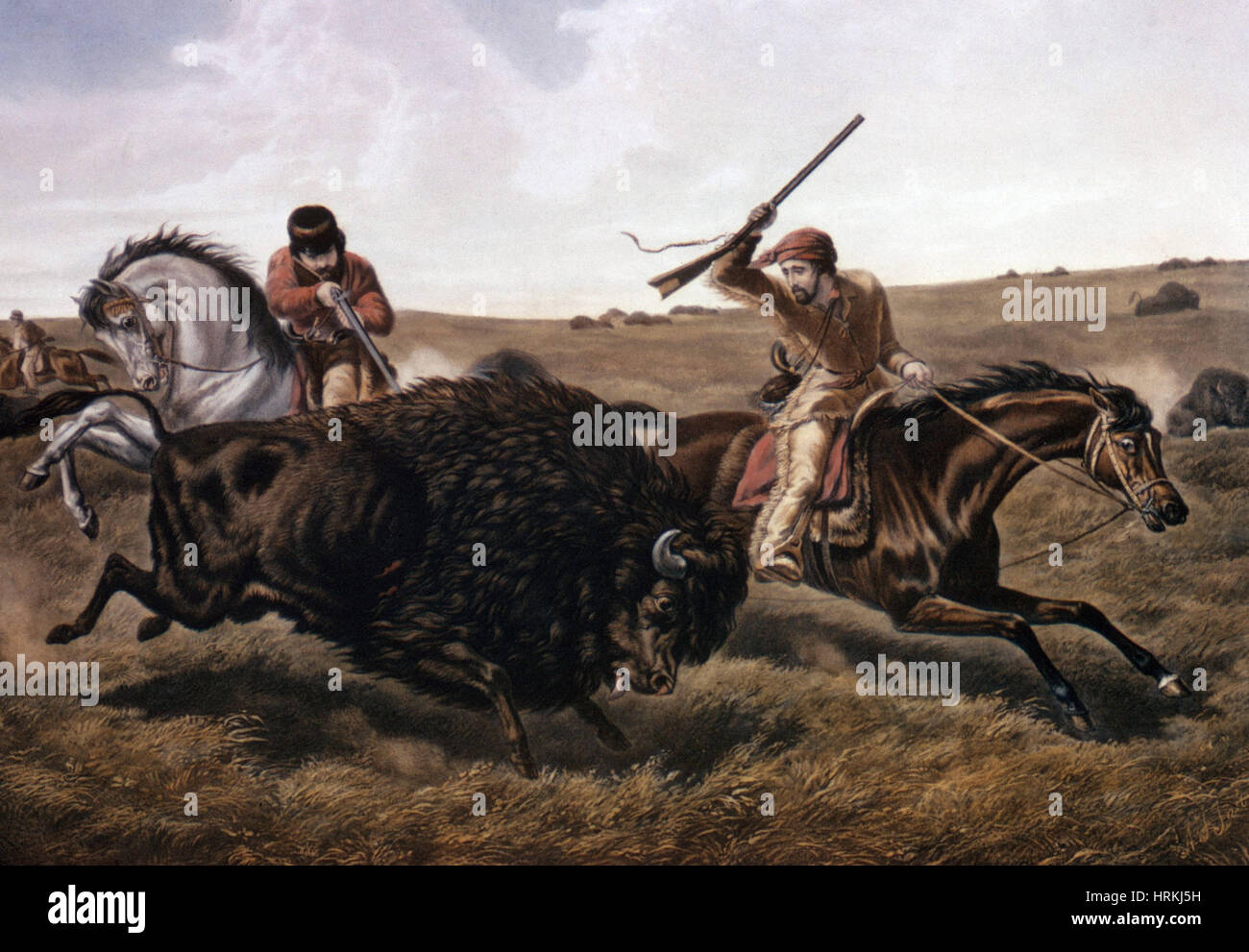 La vie dans la prairie, 19e siècle Banque D'Images