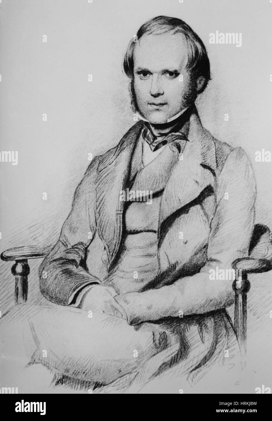 Charles Robert Darwin, Naturaliste anglais Banque D'Images