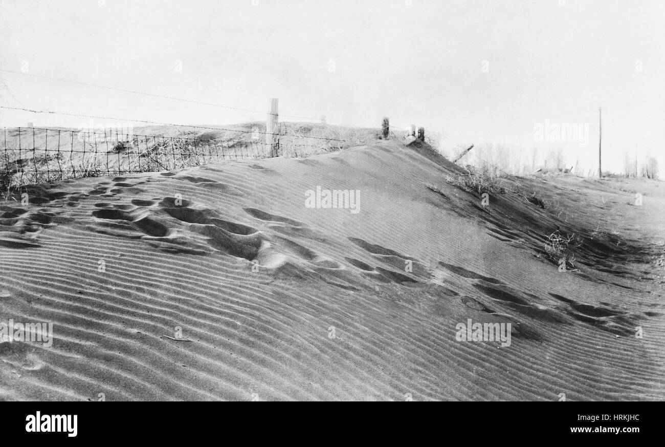 Dust Bowl, 1930 Banque D'Images