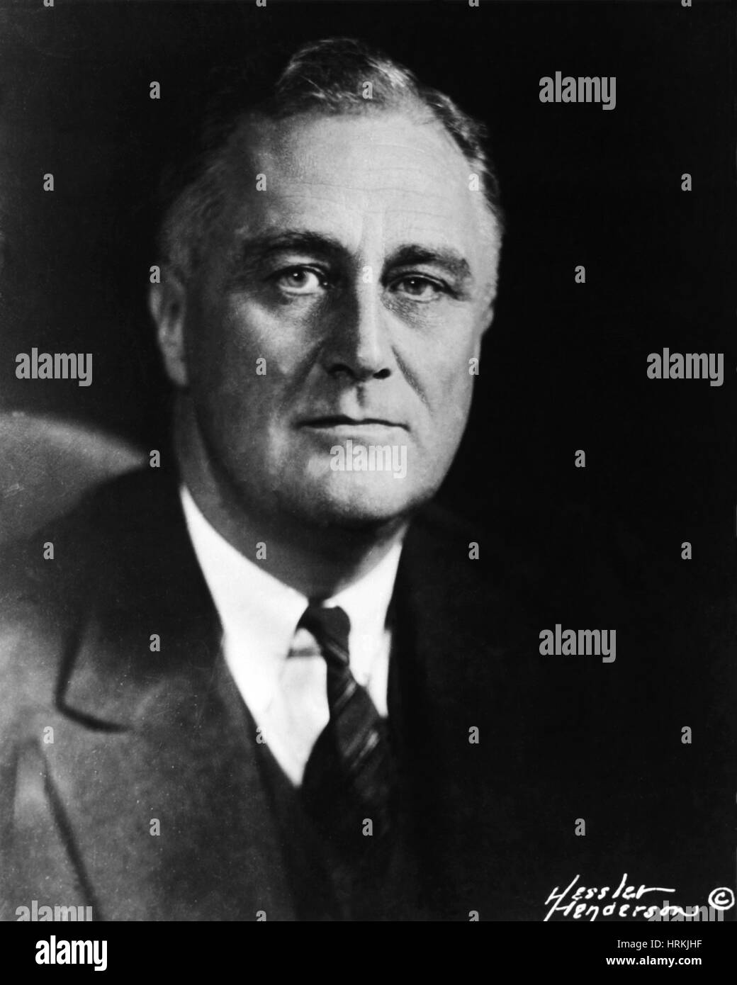 Franklin D. Roosevelt, 32e président des États-Unis Banque D'Images