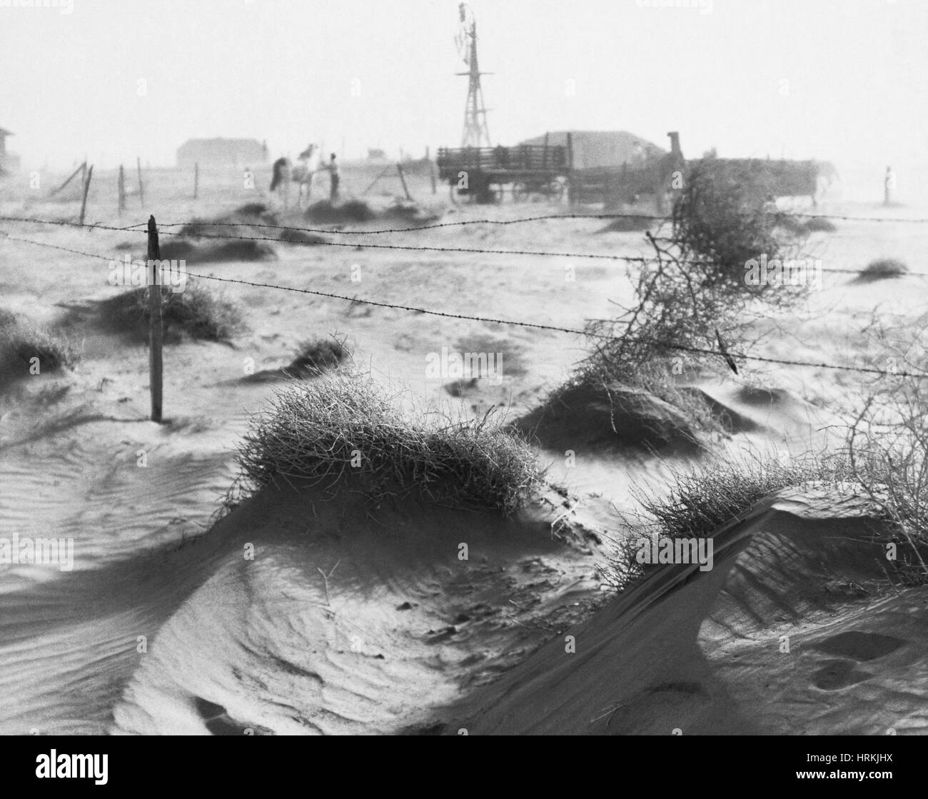 Dust Bowl, 1930 Banque D'Images