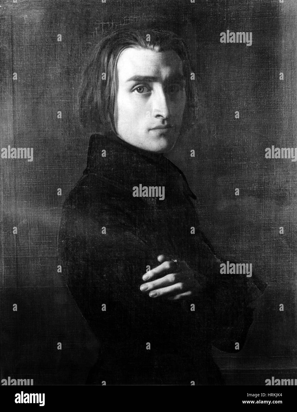 Franz Liszt, compositeur et pianiste hongrois Banque D'Images
