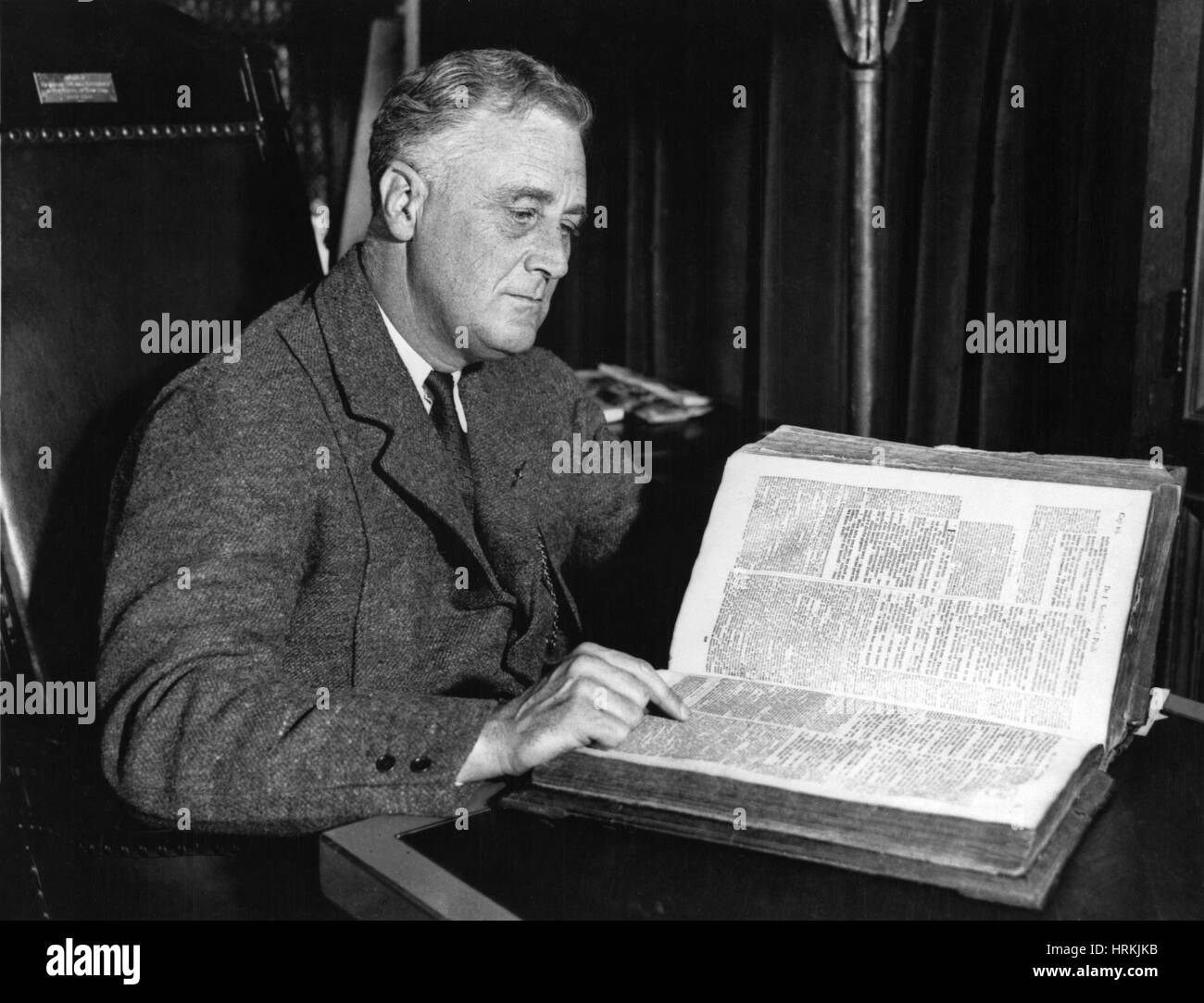 Franklin D. Roosevelt, 32e président des États-Unis Banque D'Images
