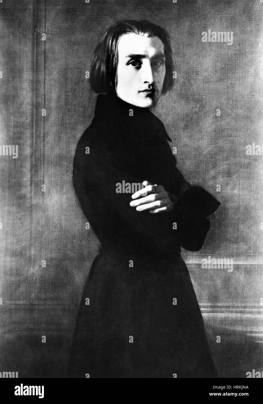 Franz Liszt, compositeur et pianiste hongrois Banque D'Images